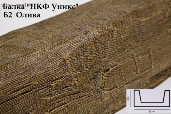 Балка Б2-Олива 120х120х3000мм Балка Б2-Олива 120х120х3000мм