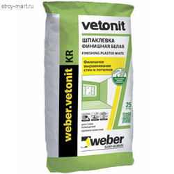 Шпатлёвка Weber.Vetonit KR, 5 кг (108 шт./под) - С-000078273 Шпатлёвка Weber.Vetonit KR, 5 кг (108 шт./под) - С-000078273