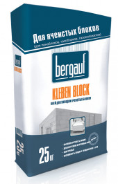 Клей для ячеистых блоков Bergauf Kleben Block, (25 кг) 56 шт/под - С-000098734