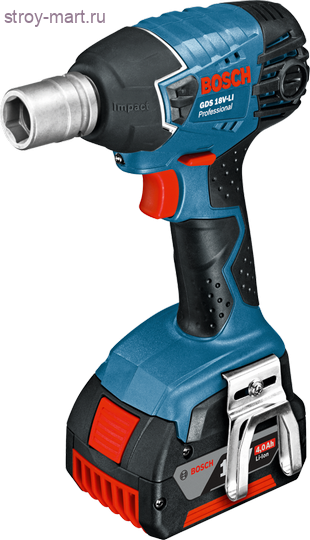 Аккумуляторный ударный гайковёрт Bosch GDS 18 V-LI Professional - 06019A1S0B Аккумуляторный ударный гайковёрт Bosch GDS 18 V-LI Professional - 06019A1S0B