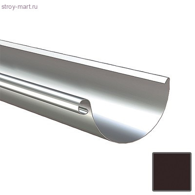 Lindab Желоб полукруглый 125мм, L=3м (387) RAL 8019 Темно-коричневый - С-000107688 Lindab Желоб полукруглый 125мм, L=3м (387) RAL 8019 Темно-коричневый - С-000107688