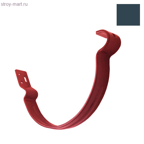 Grandline, Крюк желоба короткий, 70 мм, 125 мм, RAL 7024 серый - С-000103631 Grandline, Крюк желоба короткий, 70 мм, 125 мм, RAL 7024 серый - С-000103631