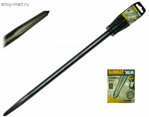 Долото SDS-max, пика 400мм,XLR - DT 6889 Долото SDS-max, пика 400мм,XLR - DT 6889