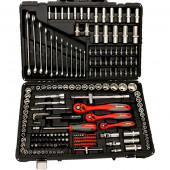 Набор инструмента, 1/4, 3/8, 1/2, Cr-V, S2, усиленный кейс, 216 предм. Matrix Professional 13555 - С-000099330