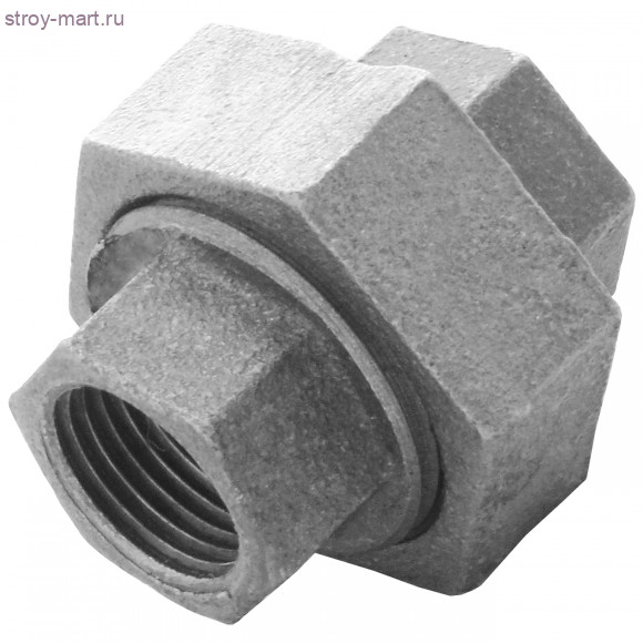 Соединитель чугун американка Ду 15 ВР Fittex - 4606034018385 Соединитель чугун американка Ду 15 ВР Fittex - 4606034018385