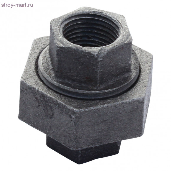 Соединитель чугун американка Ду 15 ВР Fittex - 4606034018385 Соединитель чугун американка Ду 15 ВР Fittex - 4606034018385