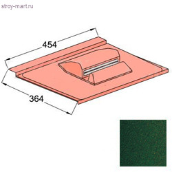 Вентилятор подкровельного пространства Decra Classic 423х410 мм Хвойный лес - С-000113354