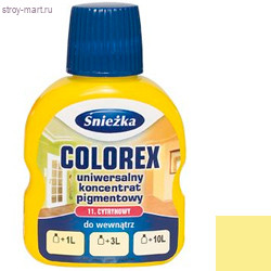 Краситель универсальный «Colorex» лимонный (11) 0,1л (20 шт/уп) «Sniezka» - С-000093667 Краситель универсальный «Colorex» лимонный (11) 0,1л (20 шт/уп) «Sniezka» - С-000093667