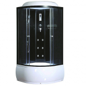 Кабина душевая тонир/стекло 900х900мм белый выс/поддон 4-х стенная в комплекте смеситель и массаж-люкс AS-104 - 4606034156032 Кабина душевая тонир/стекло 900х900мм белый выс/поддон 4-х стенная в комплекте смеситель и массаж-люкс AS-104 - 4606034156032