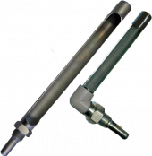 Оправа защитная для термометра стальная - угловая L=103