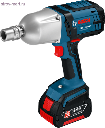 Аккумуляторный ударный гайковерт Bosch GDS 18 V-LI HT Professional - 06019B1303 Аккумуляторный ударный гайковерт Bosch GDS 18 V-LI HT Professional - 06019B1303