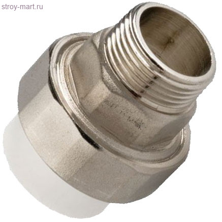 Муфта PP-R комбинированн разъемная белый Дн 25x1/2 НР РосТурПласт 10643 - 027-8374 Муфта PP-R комбинированн разъемная белый Дн 25x1/2 НР РосТурПласт 10643 - 027-8374