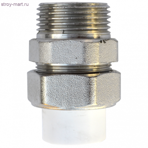 Муфта PP-R комбинированн разъемная белый Дн 25x1/2 НР РосТурПласт 10643 - 027-8374 Муфта PP-R комбинированн разъемная белый Дн 25x1/2 НР РосТурПласт 10643 - 027-8374