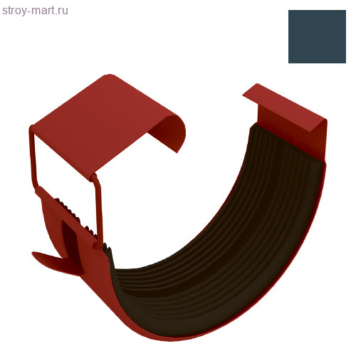 Grandline, Соединитель желоба, 125 мм, RAL 7024 серый - С-000103623 Grandline, Соединитель желоба, 125 мм, RAL 7024 серый - С-000103623