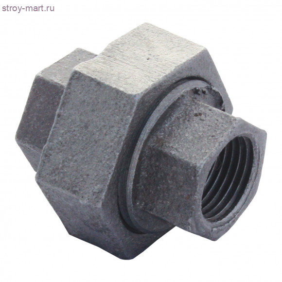 Соединитель чугун американка Ду 20 ВР Fittex - 4606034018392 Соединитель чугун американка Ду 20 ВР Fittex - 4606034018392