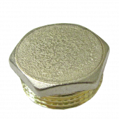 Заглушка латунь никель Ду 25 НР аналог STC - 027-8197 Заглушка латунь никель Ду 25 НР аналог STC - 027-8197