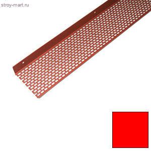 Вентиляционный угловой профиль свеса 30 / 70 ПВХ, 2500мм красный - С-000115938 Вентиляционный угловой профиль свеса 30 / 70 ПВХ, 2500мм красный - С-000115938