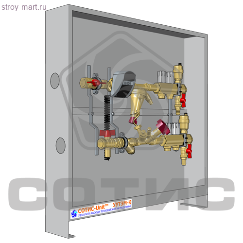 Узел распределительный для учета расхода тепловой энергии модульный квартирный - УУТЭМ-К СОТИС-Unit 20-15-7 (ТА) мод. ТКТ-1001 в сборе Узел распределительный для учета расхода тепловой энергии модульный квартирный - УУТЭМ-К СОТИС-Unit 20-15-7 (ТА) мод. ТКТ-1001 в сборе