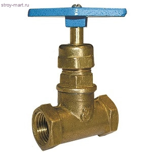 Клапан (вентиль) запорный муфтовый латунный 15Б3р Ду20 Клапан (вентиль) запорный муфтовый латунный 15Б3р Ду20