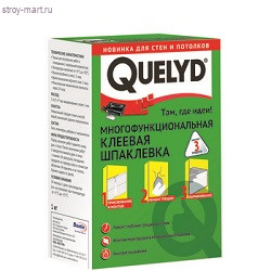 Шпаклевка многофункциональная клеевая «Quelyd» (зеленая этик.) 1 кг. (6 шт/уп.) - С-000089625 Шпаклевка многофункциональная клеевая «Quelyd» (зеленая этик.) 1 кг. (6 шт/уп.) - С-000089625