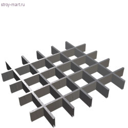 Грильято 75*75 Металлик А907 rus h40/b10 эконом - С-000030651 Грильято 75*75 Металлик А907 rus h40/b10 эконом - С-000030651