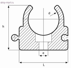 Опора PP-R белый Дн 20 - 4606034138984