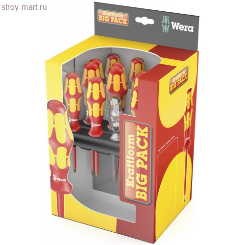 Набор отверток WERA Kraftform Big Pack 100 VDE , 105631 - WE-105631 Набор отверток WERA Kraftform Big Pack 100 VDE , 105631 - WE-105631