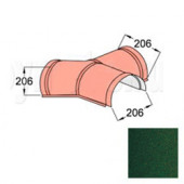 Y-образный элемент полукруглого конька конечный Decra Classic/Roman Хвойный лес - С-000113332