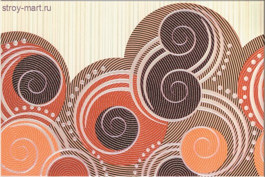 Calipso brown wave декор 30x45 Calipso brown wave декор 30x45