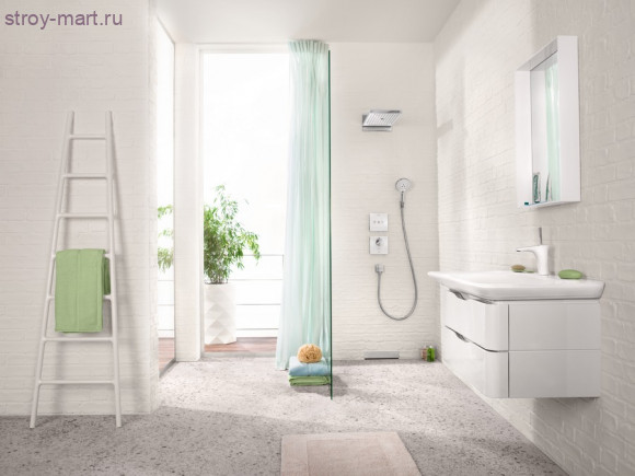 Смеситель для раковины, однорычажный, со сливным набором PuraVida 15074000 Смеситель для раковины, однорычажный, со сливным набором PuraVida 15074000