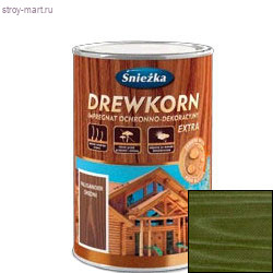 Антисептик «Drewkorn» зелёный 0,9 л. (8 шт/уп.) / Sniezka - С-000084758 Антисептик «Drewkorn» зелёный 0,9 л. (8 шт/уп.) / Sniezka - С-000084758