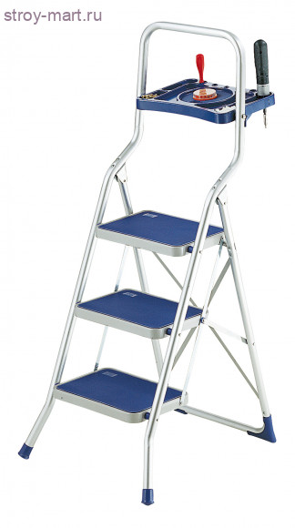 Стремянка, Framar Major Tech, 3 широкие ступени, алюм - С-000103260 Стремянка, Framar Major Tech, 3 широкие ступени, алюм - С-000103260