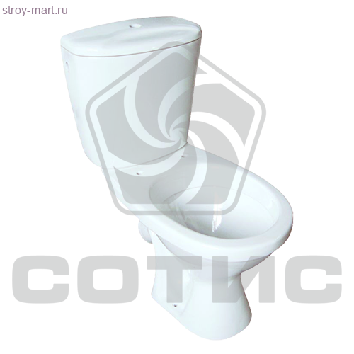 Унитаз с бачком УНИВЕРСАЛ СТРОЙФАРФОР (г. Лобня) н/подводка кнопка без комплекта