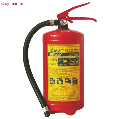 Огнетушитель пожарн ОП-4(з) - 016-0049