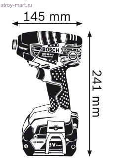 Аккумуляторный ударный гайковерт Bosch GDR 18 V-LI Professional - 06019A130E Аккумуляторный ударный гайковерт Bosch GDR 18 V-LI Professional - 06019A130E