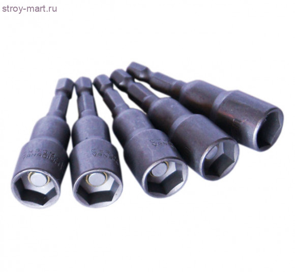 Бита-насадка «Santool» торцевая, магнитная, шестигран CrV, (5шт) 13х65мм / 031508-065-013 - С-000107091