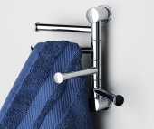 К-1054 Держатель полотенец 4-е рога, короткие - 001-0212