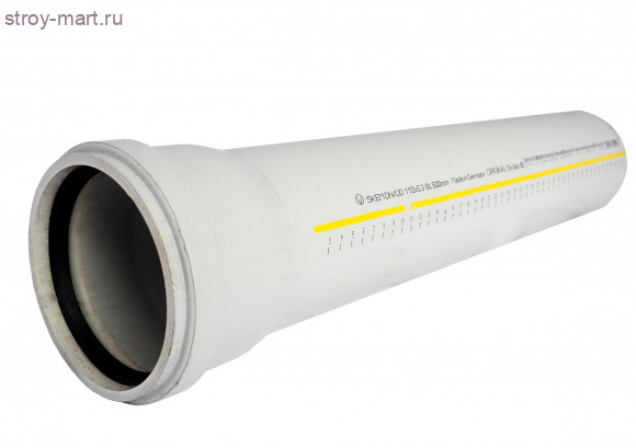 Труба PP-H Skolan Дн 50х4,0 L=2,0м в комплекте б/ш б/нап Ostendorf 332060