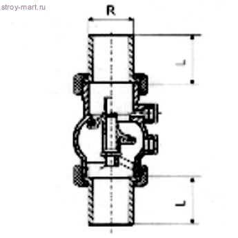 Комплект фитингов для клапана 223 Ду 20 НР Danfoss 003H6903