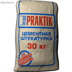 Штукатурка цементная для наружных работ Praktik, 30 кг (48 шт./под.) - С-000046986 Штукатурка цементная для наружных работ Praktik, 30 кг (48 шт./под.) - С-000046986