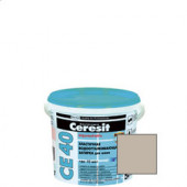 Се40 2кг Затирка эл. вод. против. (сереб.-серый) (12 шт/уп.) - С-000040082