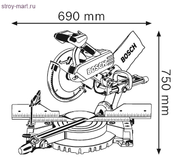 Панельная пила Bosch GCM 12 SD Professional - 0601B23508 Панельная пила Bosch GCM 12 SD Professional - 0601B23508