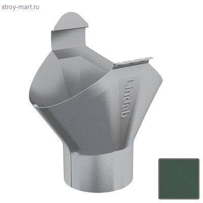 Lindab, Воронка желоба, 125/90 мм, (830) RAL 6020 зеленый - С-000051971 Lindab, Воронка желоба, 125/90 мм, (830) RAL 6020 зеленый - С-000051971
