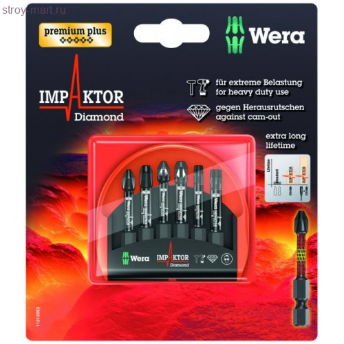 Набор бит Mini-Check IMP DC 50 mm ph/pz/tx SB 073890 - WE-073890 Набор бит Mini-Check IMP DC 50 mm ph/pz/tx SB 073890 - WE-073890