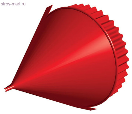 Заглушка конька круглого конусная МП PE - С-000112626 Заглушка конька круглого конусная МП PE - С-000112626