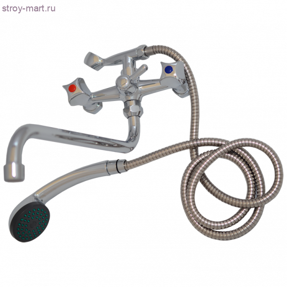 Смеситель для ванны ПСМ-156-К/50 хром к/затвор дл/излив - 026-1376 Смеситель для ванны ПСМ-156-К/50 хром к/затвор дл/излив - 026-1376