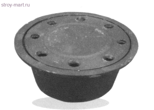 Трап с вертикальным выпуском канализационный чугунный - Ду50 Трап с вертикальным выпуском канализационный чугунный - Ду50