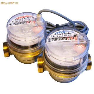 Счётчик г/в импульсный СГи Ду 15 90C L=80мм без комплекта 10л/имп Водоприбор - 030-0423