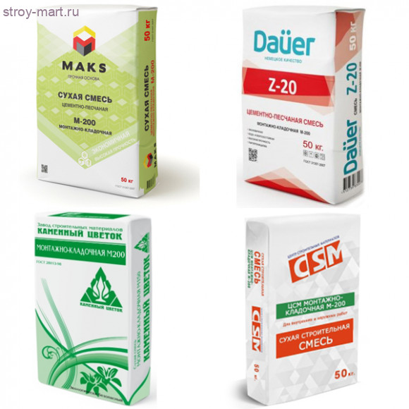 Смесь М-200 (Кладочная) 50 кг (40 шт/под) - С-000014276 Смесь М-200 (Кладочная) 50 кг (40 шт/под) - С-000014276
