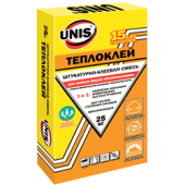 «Юнис Теплоклей» (Для систем теплоизоляции), 25 кг (48 шт/под) - С-000021365 «Юнис Теплоклей» (Для систем теплоизоляции), 25 кг (48 шт/под) - С-000021365